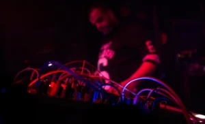 K3rn3l Pøissøn performing live with modular synthesizers